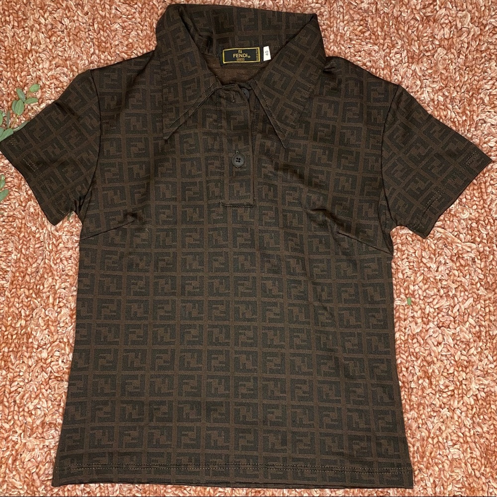 FENDI VINTAGE SHORT SLEEVE POLO